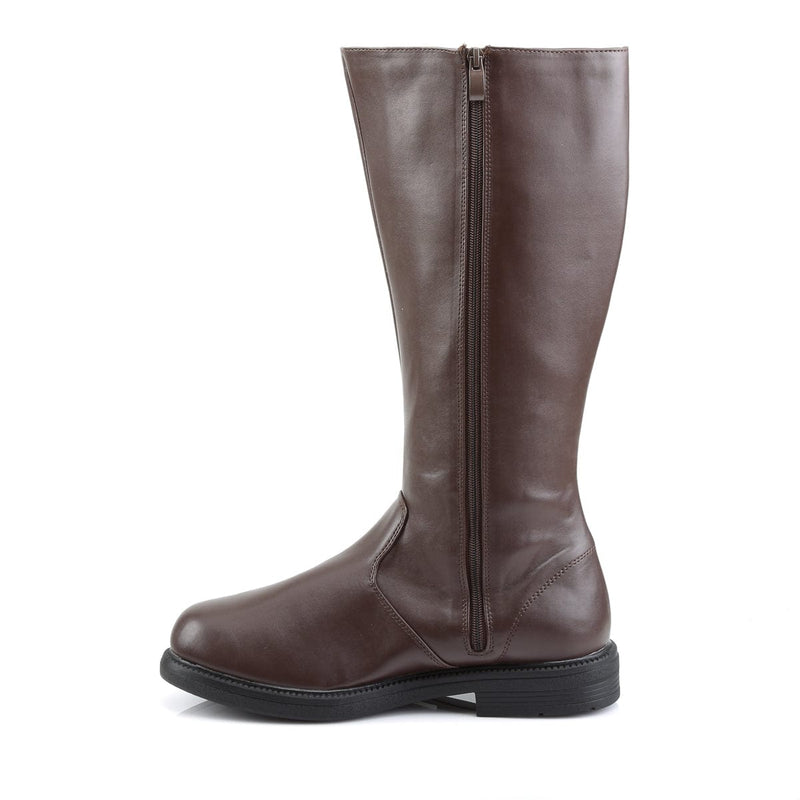 Funtasma CAPTAIN-100 Knee High Boot (Brown Pu)