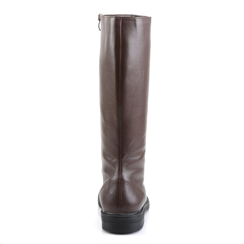 Funtasma CAPTAIN-100 Knee High Boot (Brown Pu)