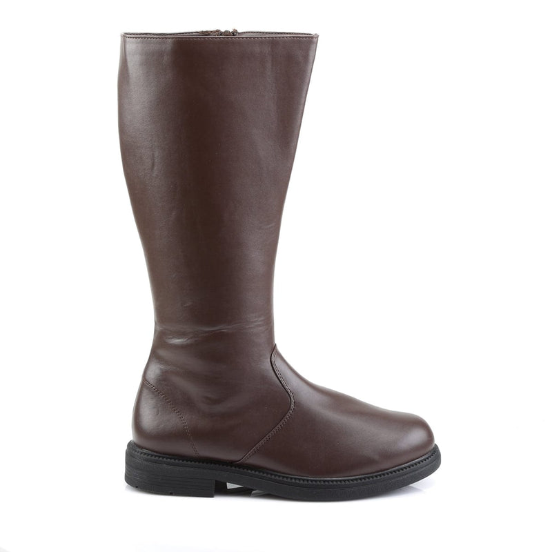 Funtasma CAPTAIN-100 Knee High Boot (Brown Pu)