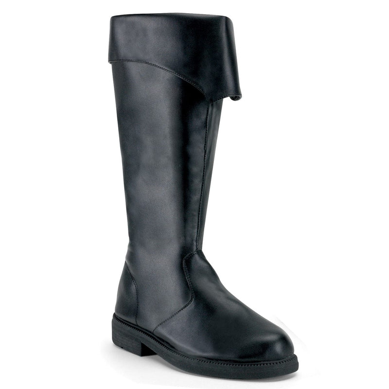 Funtasma CAPTAIN-105 Knee High Boot (Black Pu)