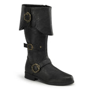 Funtasma CARRIBEAN-299 Knee High Boot (Black Distressed Pu)