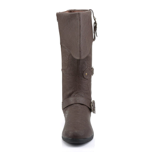 Funtasma CARRIBEAN-299 Knee High Boot (Brown Distressed Pu)