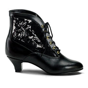 Funtasma DAME-05 Ankle Boot (Black Pu-Lace)