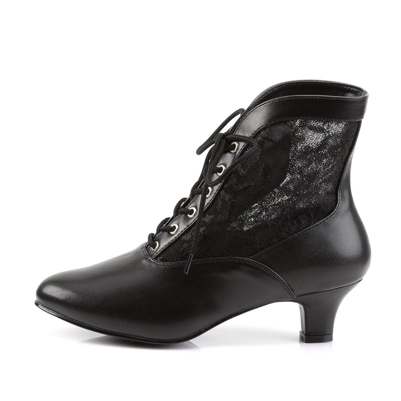 Funtasma DAME-05 Ankle Boot (Black Pu-Lace)