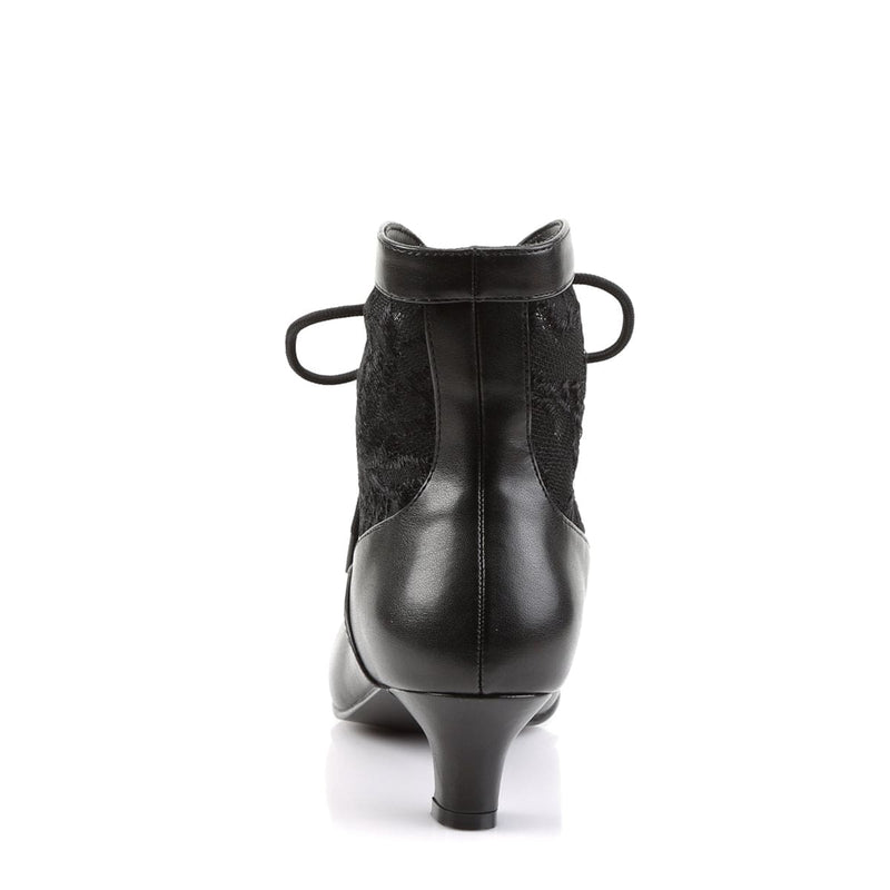 Funtasma DAME-05 Ankle Boot (Black Pu-Lace)