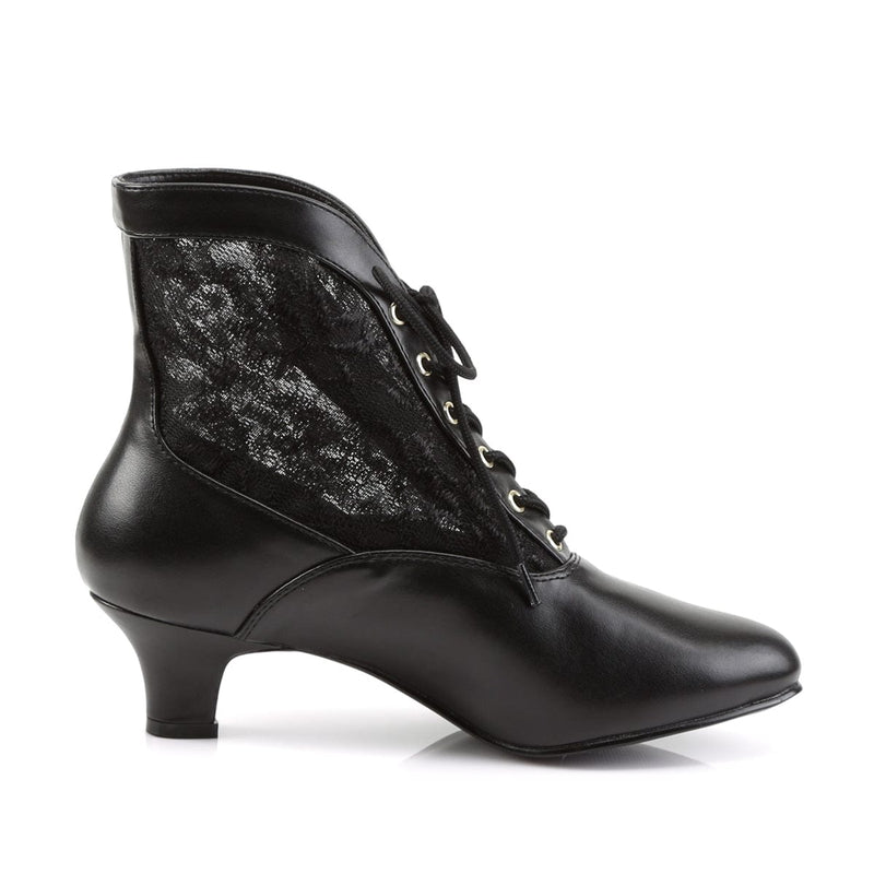 Funtasma DAME-05 Ankle Boot (Black Pu-Lace)