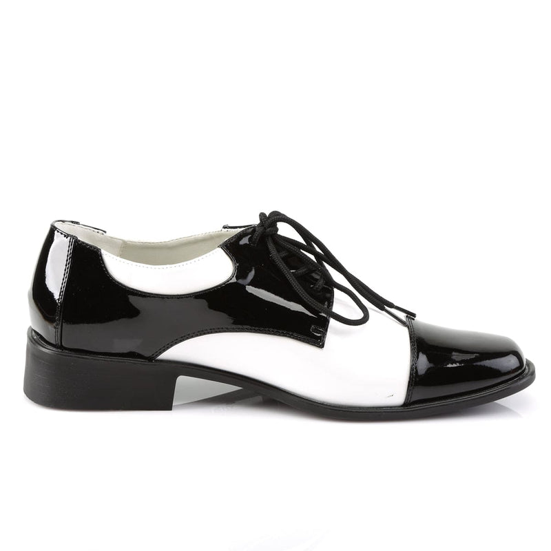 Funtasma DISCO-18 Flat (Black-White Patent)