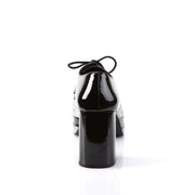 Funtasma GLAMROCK-02 Pump (Black Patent-Silver Glitter)