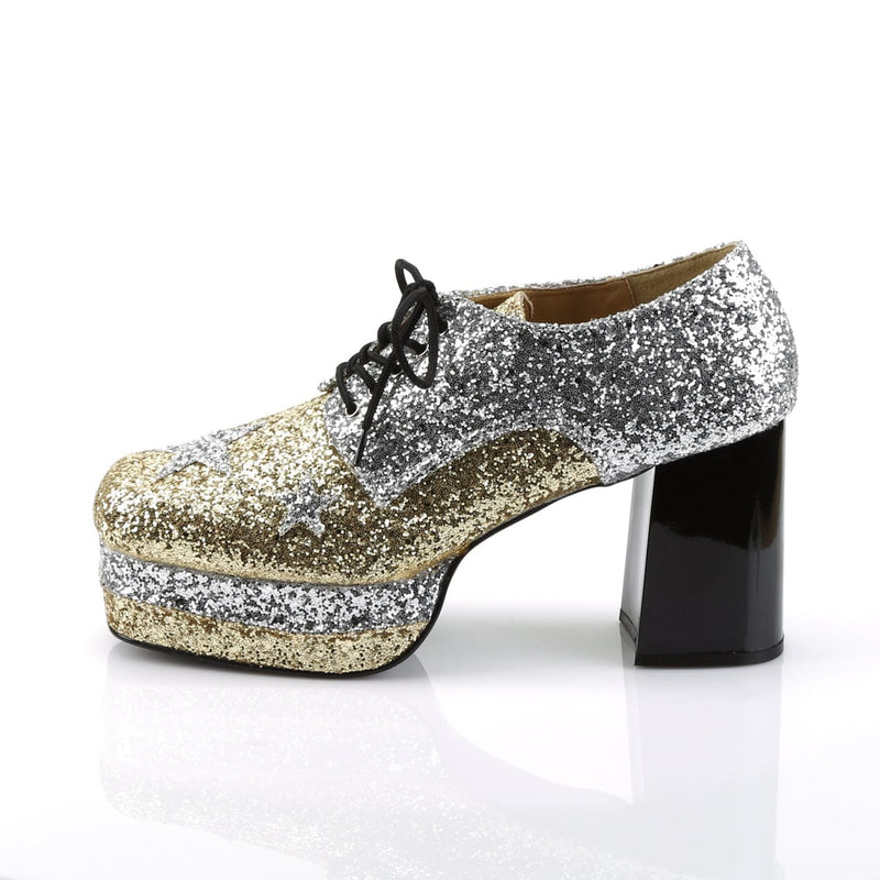Funtasma GLAMROCK-02 Pump (Silver-Gold Glitter)