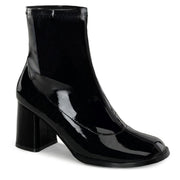 Funtasma GOGO-150 Ankle Boot (Black Stretch Patent)