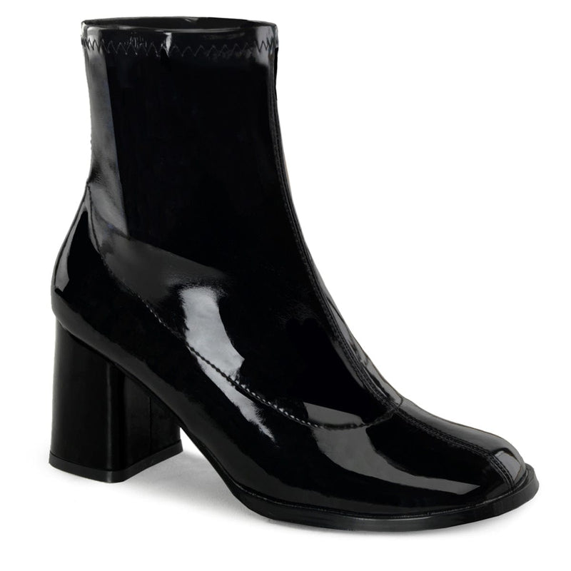 Funtasma GOGO-150 Ankle Boot (Black Stretch Patent)