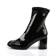 Funtasma GOGO-150 Ankle Boot (Black Stretch Patent)