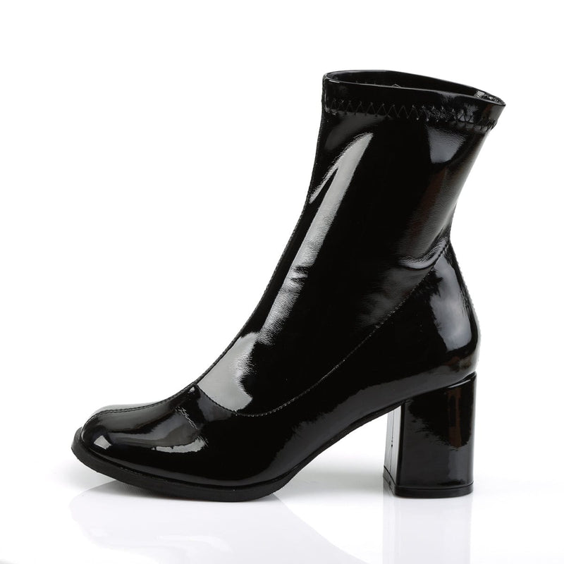 Funtasma GOGO-150 Ankle Boot (Black Stretch Patent)