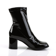 Funtasma GOGO-150 Ankle Boot (Black Stretch Patent)