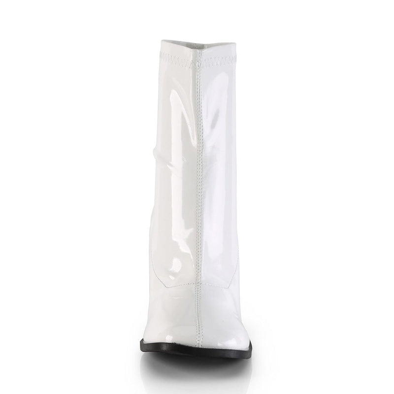 Funtasma GOGO-150 Ankle Boot (White Stretch Patent)