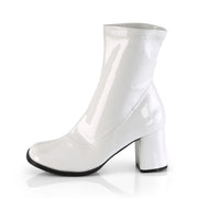 Funtasma GOGO-150 Ankle Boot (White Stretch Patent)