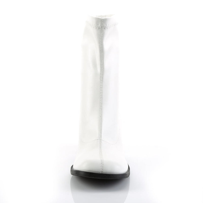 Funtasma GOGO-150 Ankle Boot (White Stretch Pu)