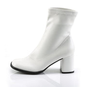 Funtasma GOGO-150 Ankle Boot (White Stretch Pu)