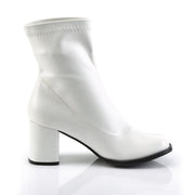 Funtasma GOGO-150 Ankle Boot (White Stretch Pu)