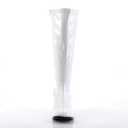 Funtasma GOGO-300X Knee High Boot (White Stretch Patent)