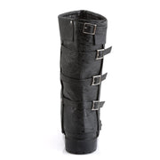 Funtasma GOTHAM-105 Knee High Boot (Black Distressed Pu)