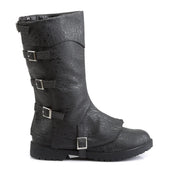 Funtasma GOTHAM-105 Knee High Boot (Black Distressed Pu)