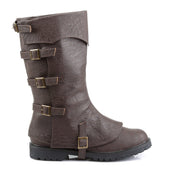 Funtasma GOTHAM-105 Knee High Boot (Brown Distressed Pu)