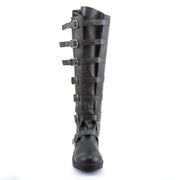 Funtasma GOTHAM-110 Knee High Boot (Black Distressed Pu)