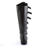 Funtasma GOTHAM-110 Knee High Boot (Black Distressed Pu)