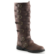 Funtasma GOTHAM-110 Knee High Boot (Brown Distressed Pu)