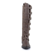 Funtasma GOTHAM-110 Knee High Boot (Brown Distressed Pu)