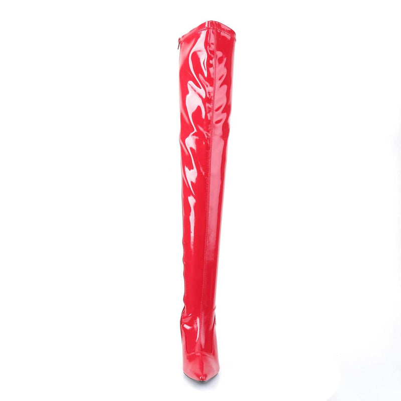 Funtasma LUST-3000 Knee High Boot (Red Stretch Patent)