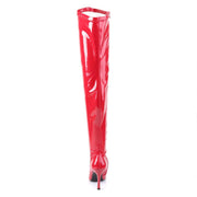 Funtasma LUST-3000 Knee High Boot (Red Stretch Patent)