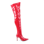 Funtasma LUST-3000 Knee High Boot (Red Stretch Patent)