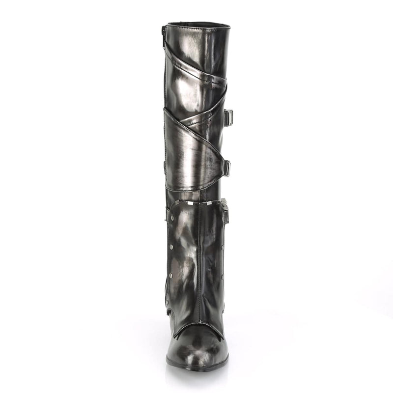 Funtasma MAIDEN-8820 Pewter Brush-Off Pu