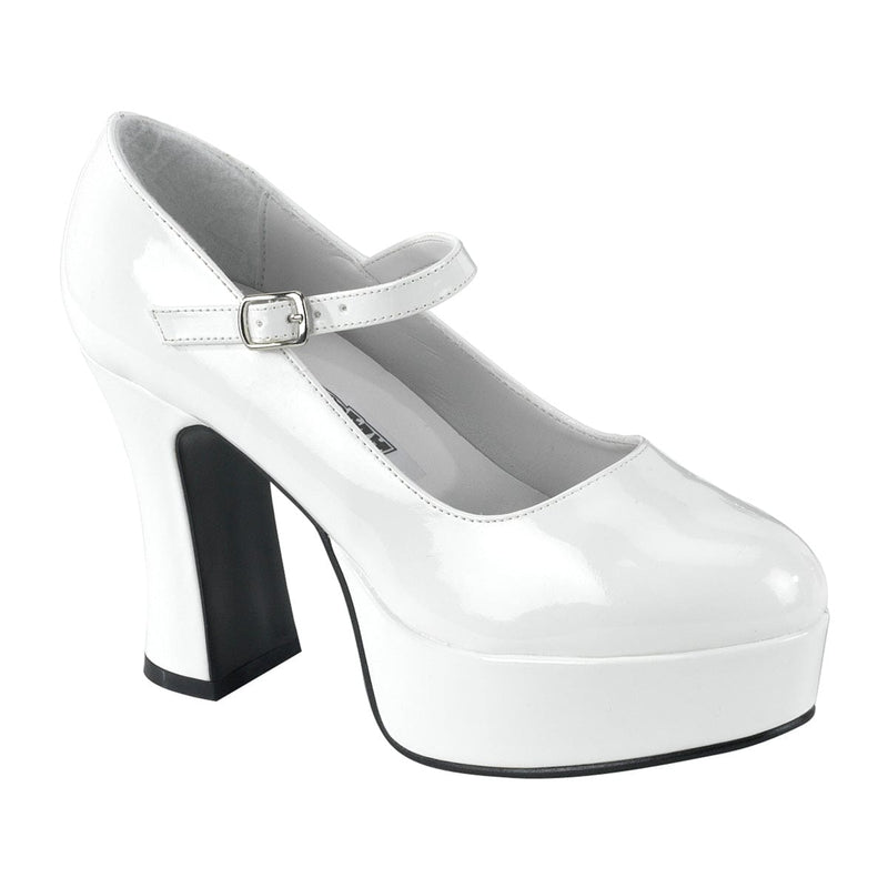 Funtasma MARYJANE-50 Pump (White Patent)