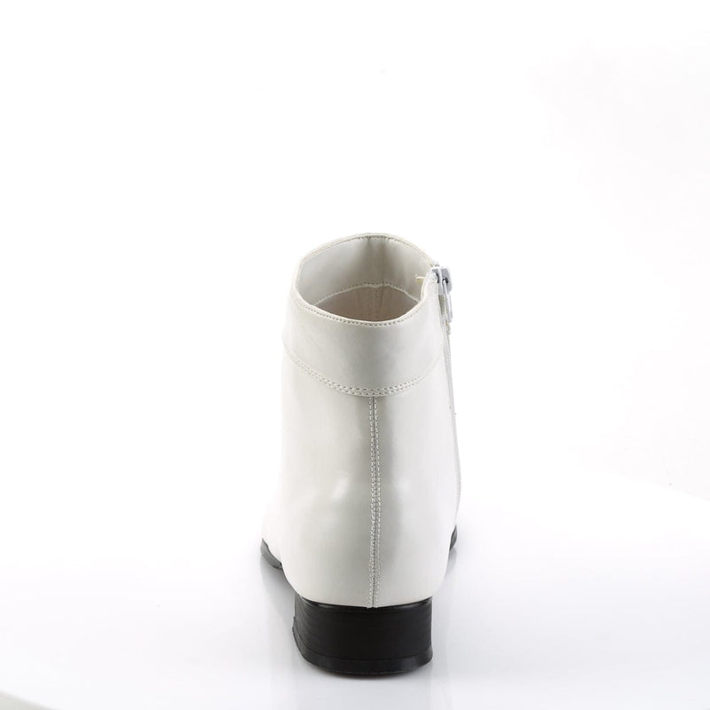 Funtasma PIMP-50 Ankle Boot (White Pu)