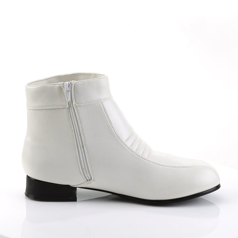 Funtasma PIMP-50 Ankle Boot (White Pu)
