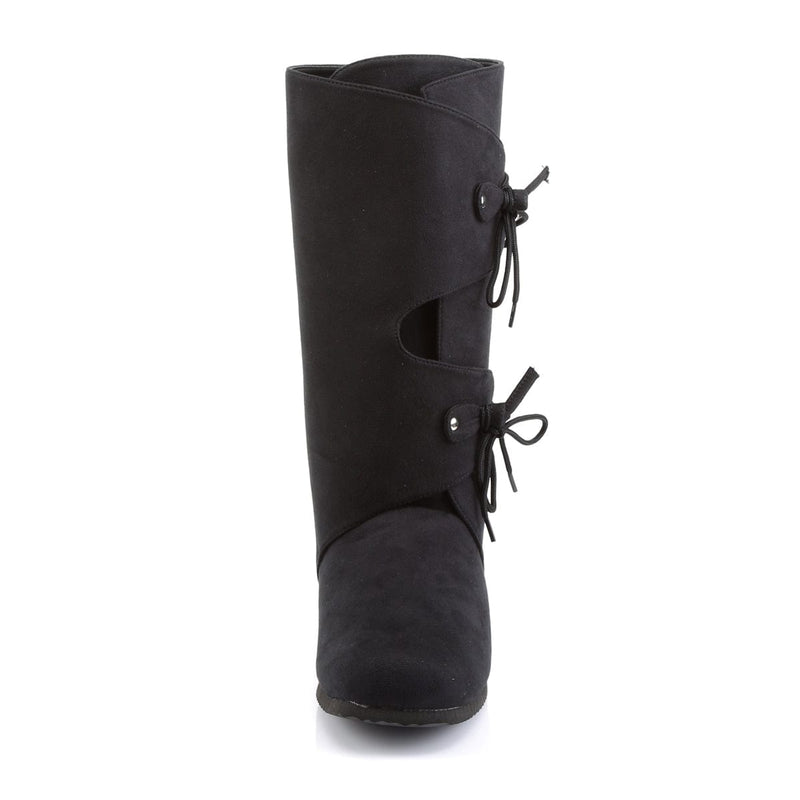 Funtasma RENAISSANCE-100 Mid-Calf Boot (Black Microfiber)