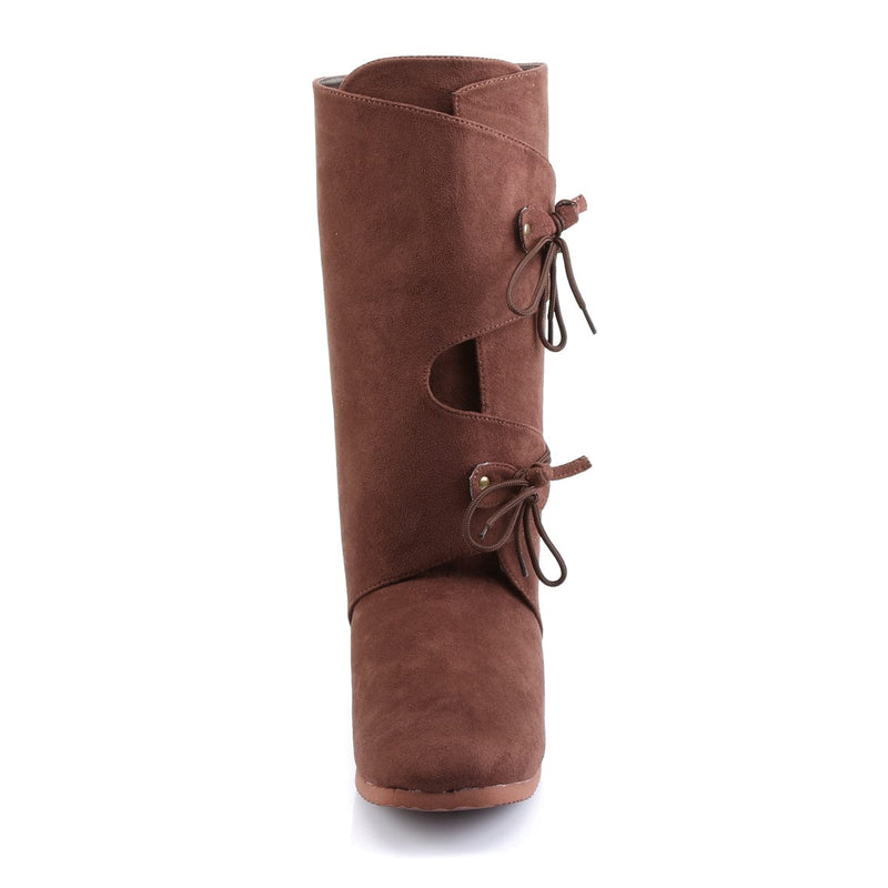 Funtasma RENAISSANCE-100 Mid-Calf Boot (Brown Microfiber)