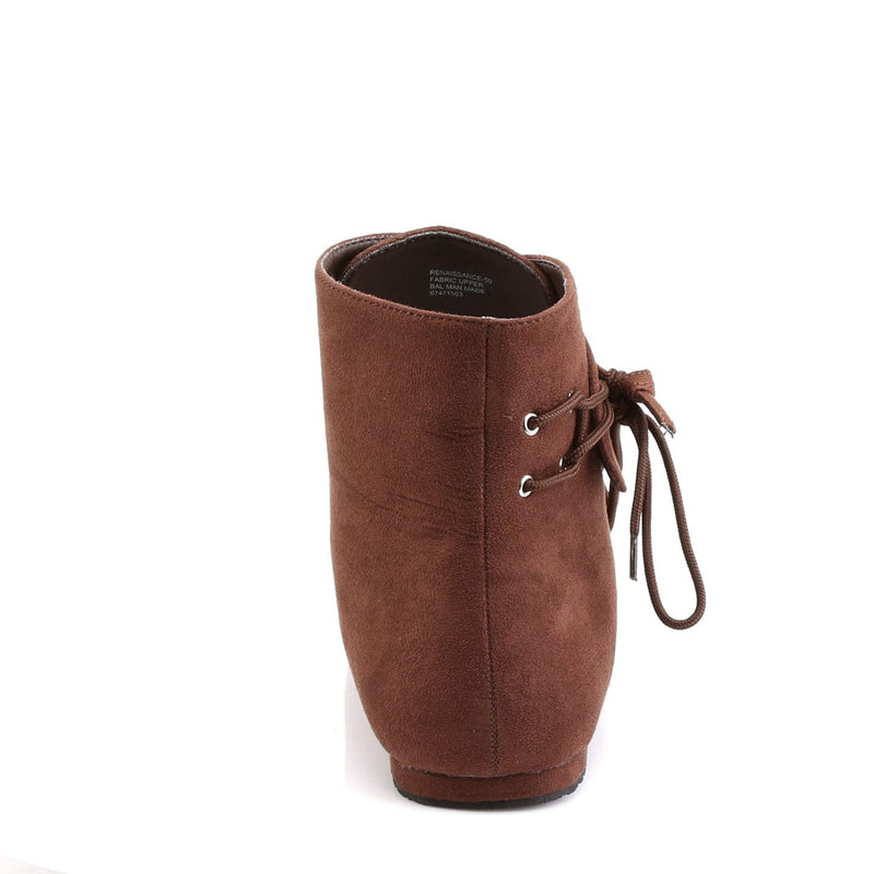Funtasma RENAISSANCE-50 Ankle Boot (Brown Microfiber)