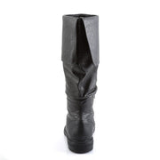 Funtasma ROBINHOOD-100 Knee High Boot (Black Distressed Pu)