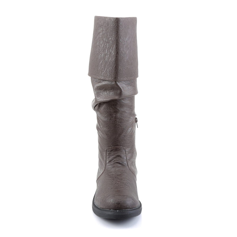 Funtasma ROBINHOOD-100 Knee High Boot (Brown Distressed Pu)