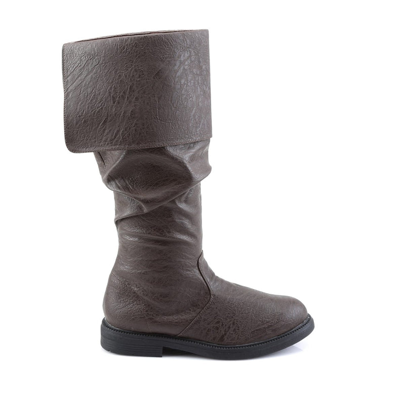Funtasma ROBINHOOD-100 Knee High Boot (Brown Distressed Pu)