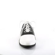 Funtasma SADDLE-50 Flat (Black-White Pu)