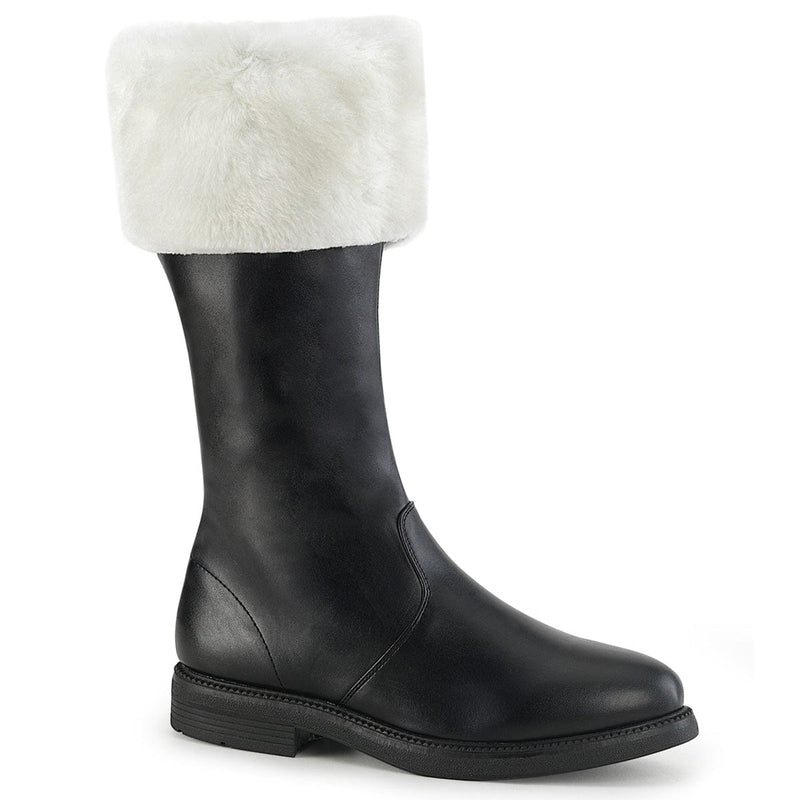 Funtasma SANTA-100 Flat (Black Pu-White Faux Fur)
