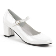 Funtasma SCHOOLGIRL-50 Mary Jane (White Patent)