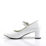 Funtasma SCHOOLGIRL-50 Mary Jane (White Patent)