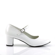 Funtasma SCHOOLGIRL-50 Mary Jane (White Patent)