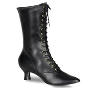 Funtasma VICTORIAN-120 Mid-Calf Boot (Black Pu)